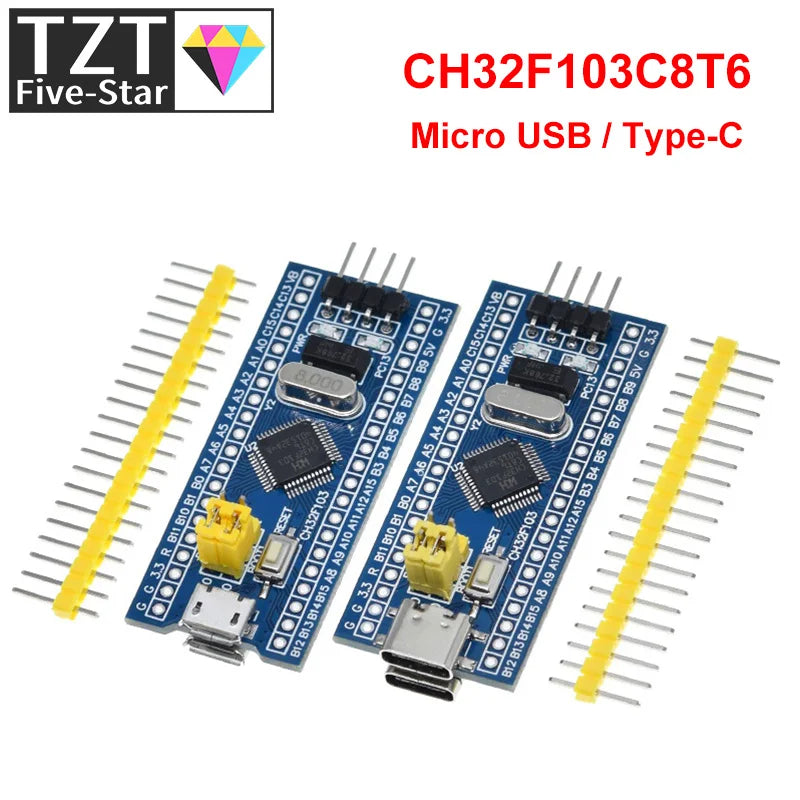 STM32F103C8T6 CH32F103C8T6 ARM STM32 Minimum System Development Board STM32F401 STM32F411 + ST-LINK V2 Download Programmer