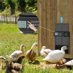 Upgraded 2nd Gen Automatic Pet Door Smart Timer Lift For Dogs Cats Cold Resistant Durable Pet House