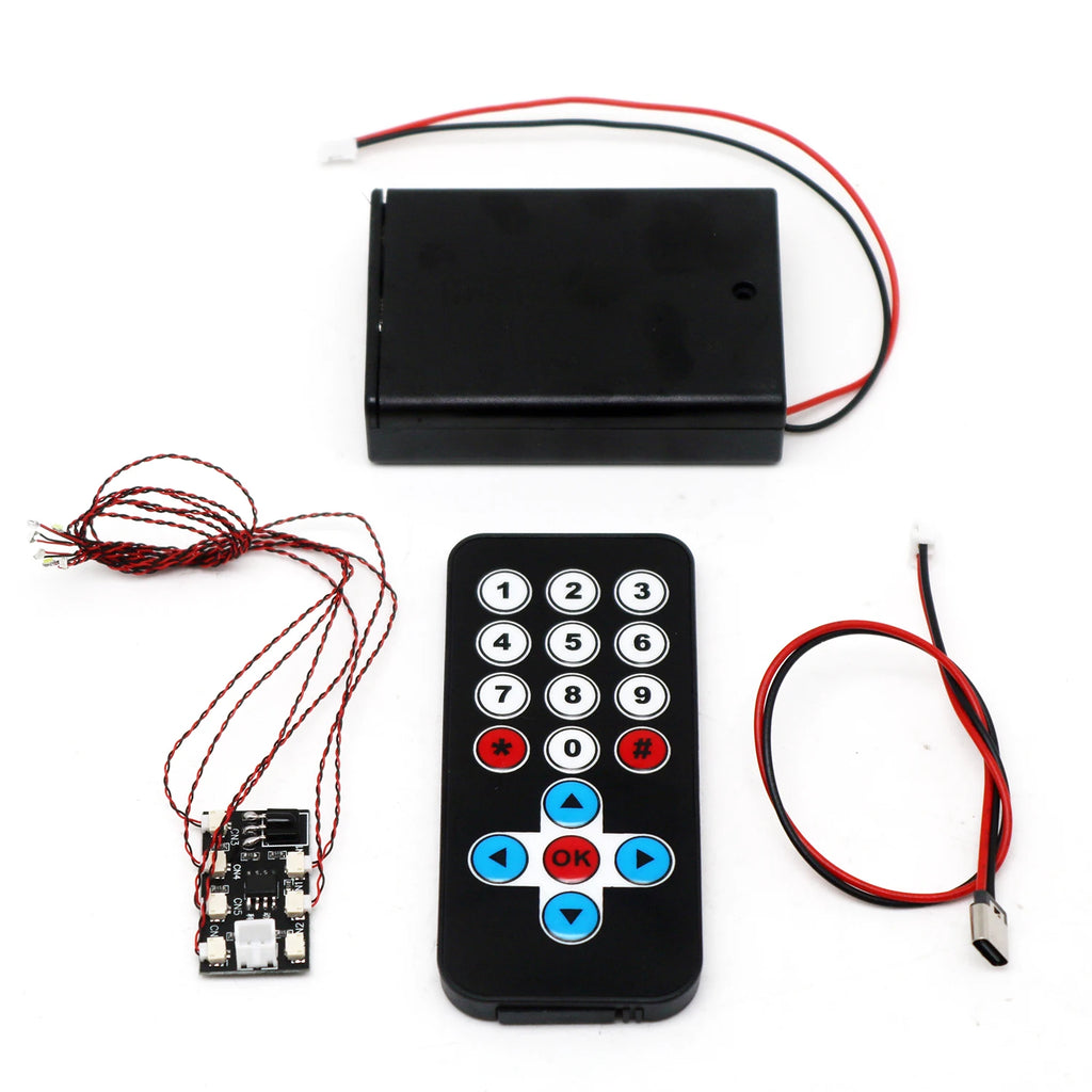 Remote Control LED Light Driver Board W 7XWired 0805 SMD LED FOR Toys Models Robots DIY Lighting Cars, Scene Model Sand Table