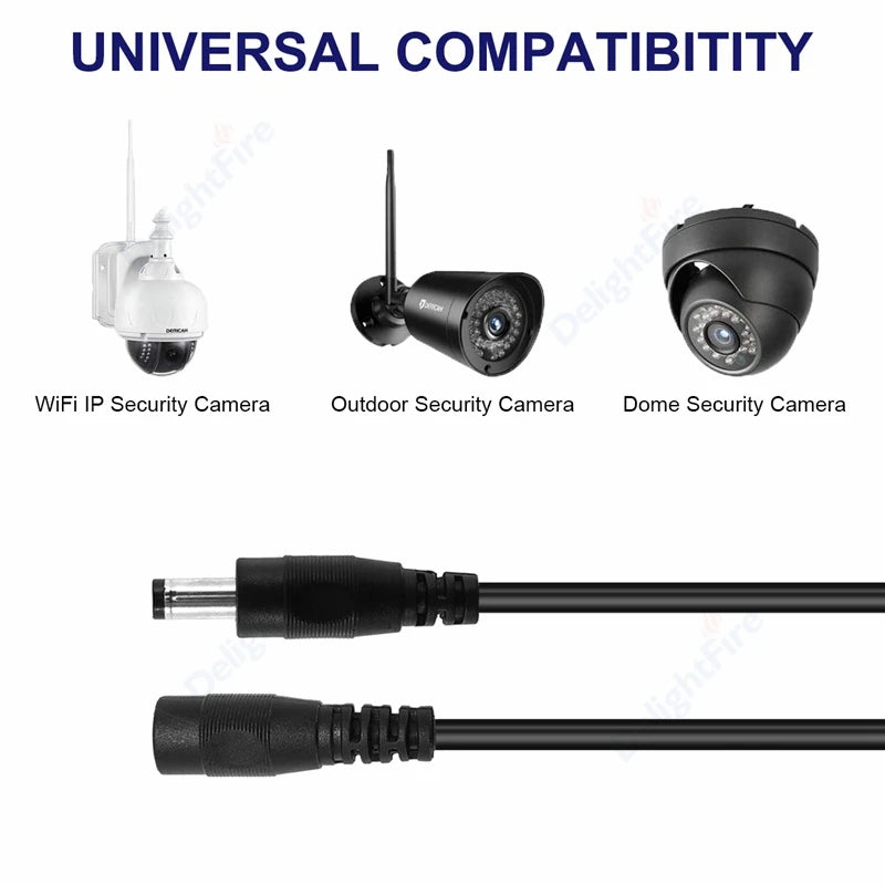 20/22AWG 12V DC Power Cable Male Female Plug 5.5 2.1mm Power Adapter Extension Cable For Camera CCTV Led Strip Light Connect