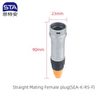YT IP67 Waterproof CAT5E CAT6 Ethernet RJ45 8P8C Metal PC Male Ethercon Plug Socket Circular Signal Cable Connector 10PCS