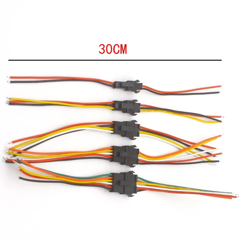 5pair-100pairs 3pin 4pin 5pin 6pin JST LED Connectors, Male and Female Connector for 3528 5050 RGB RGBW RGBWW LED Strip Light