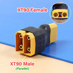 For Fun 1PC XT60 XT90 T Plug Parallel/Series Adapter Male Female Conversion Plug Converter Connector for RC Lipo Battery ESC