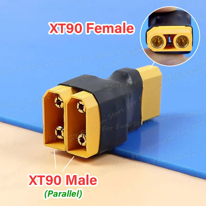 For Fun 1PC XT60 XT90 T Plug Parallel/Series Adapter Male Female Conversion Plug Converter Connector for RC Lipo Battery ESC