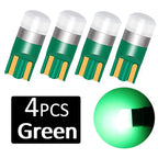 4 Pcs Super Bright 3030 SMD T10 LED W5W Car Dome Light Auto Clearance Reading Lamp 12 Vehicle Door Bulb Accessories White 6000K