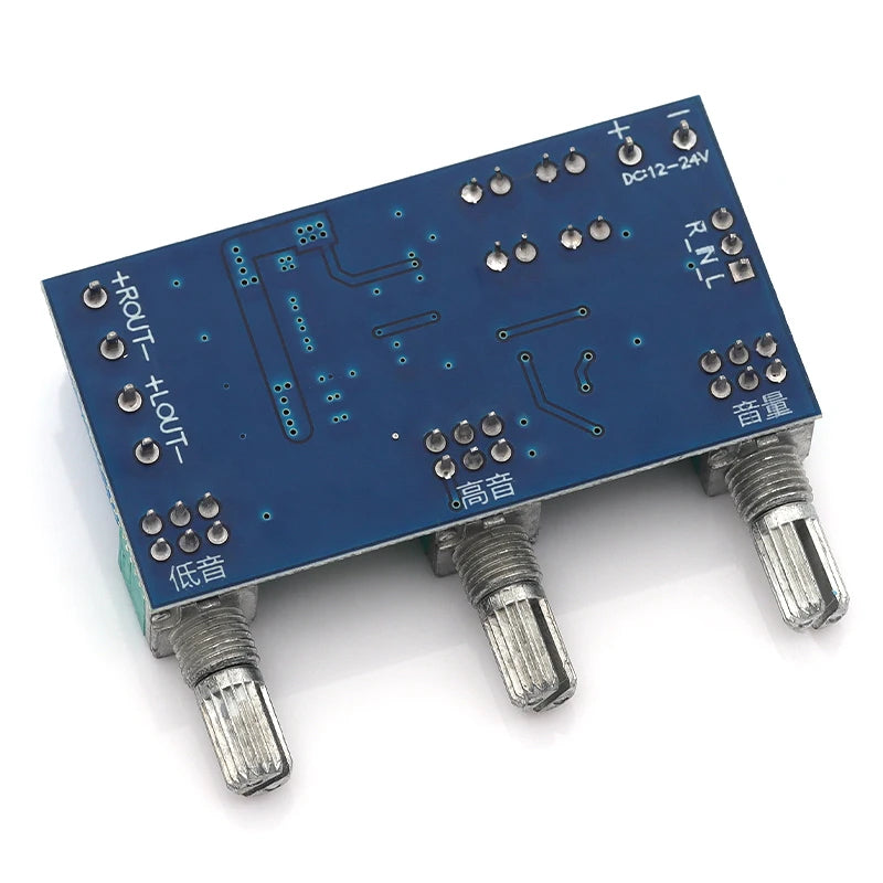 Liludin DC 12V 24V 80W X 2 Dual Channel Digital Audio TPA3116D2 Treble Bass Regulating Preset Pre Amplifier Board Module XH-M567