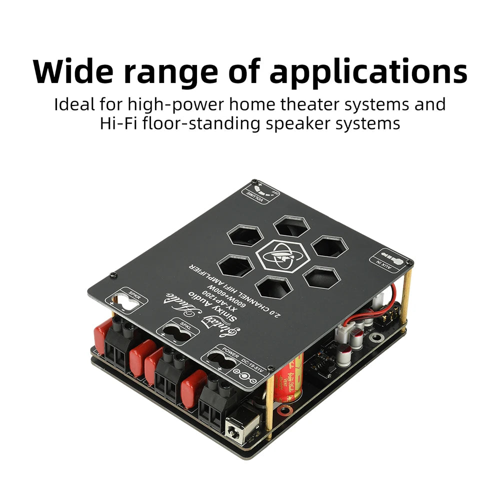 1200W High-Power Pure Post Stage Amplifier Board 600W+600W TPA3255 Bridged Mono 600W AMP Audio Music Power Amplifier Board