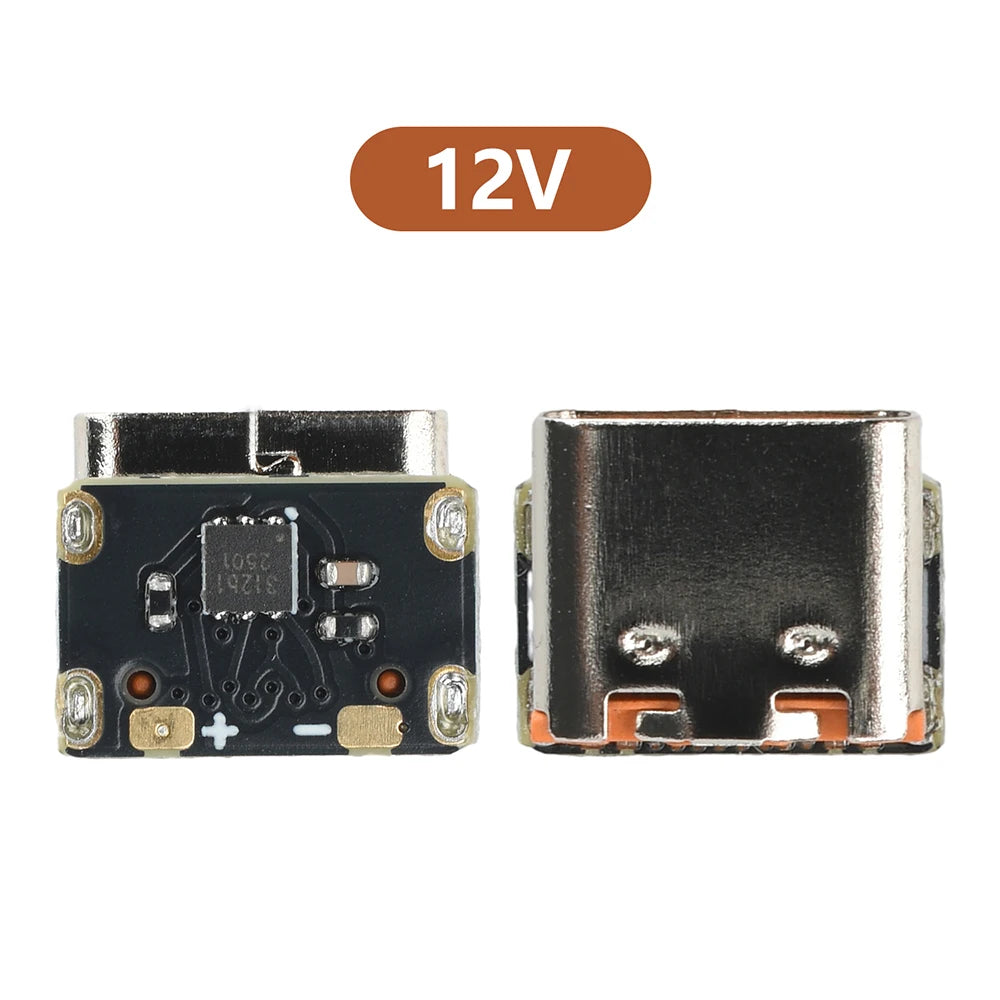 PD3.0 PD3.1 QC2.0 Mini PD to DC Deceiver Fast Charging Module DC 9V/12V/15V/20V Fixed Voltage Output Voltage Trigger Type C