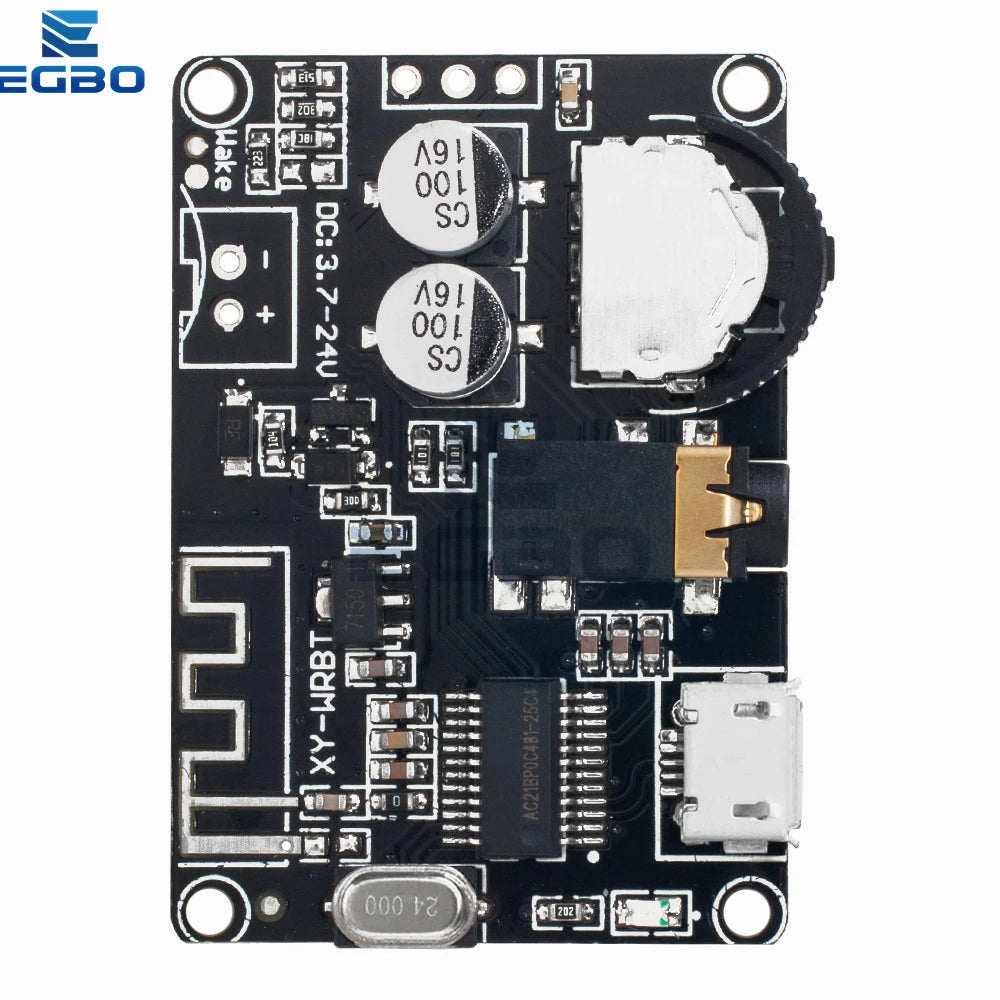 EGBO XY-WRBT Audio Receiver Board, Bluetooth 5.0, MP3 Lossless Decoder, Wireless Stereo Music Module