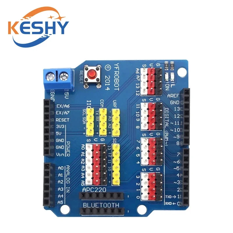 V5 Sensor Shield Expansion Board Shield For Arduino UNO R3 V5.0 Electronic Module Sensor Shield V5 expansion board