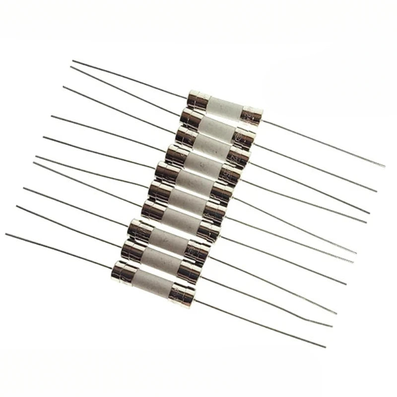 10PCS 5*20mm Fast Break Ceramic Fuse Slow Blow Tube Fuse With a Pin 5X20MM 250V 0.5A 1A 2A 3A 4A 5A 6A 7A 8A 10A 12A 15A 20A 25A
