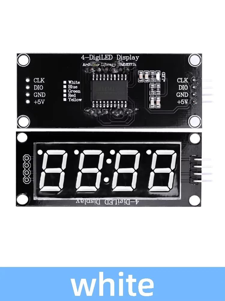 TM1637 LED Display Module 4 Digit Time Indicator Tube 7 Segment Digital Indicator Tube 0.56 Inch Digital LED Module