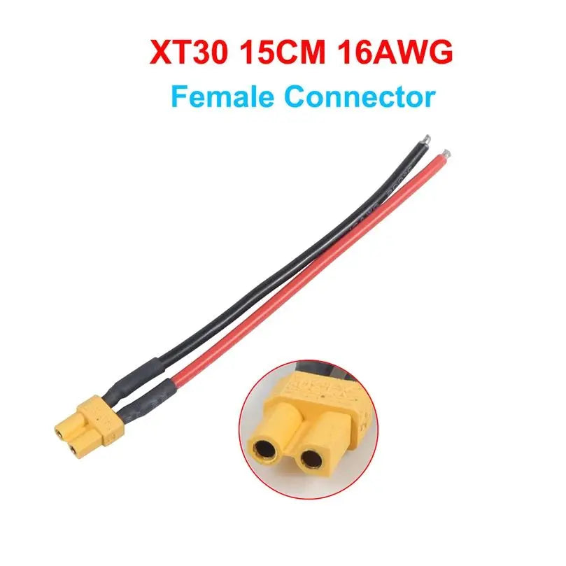 XT30 Connector Adapter Male/Female Plug 15CM 16AWG Silicone Wire Cable for RC FPV Quadcopter Racing Drone Parts