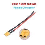 XT30 Connector Adapter Male/Female Plug 15CM 16AWG Silicone Wire Cable for RC FPV Quadcopter Racing Drone Parts