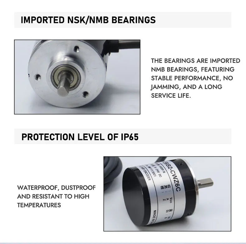 Optical rotary encoder E6B2 CWZ6C CWZ1X CWZ5B 100 200 360 500 600 800 1000 1024PR 1200PR Photoelectric Incremental Rotary Encode