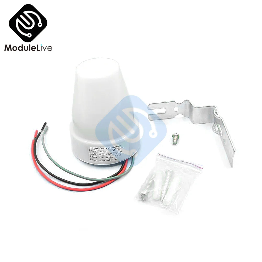 AS-22 Automatic On Off Photocell Street Lamp Light Switch Controller AC 110V 220V Photo Control Photoswitch Sensor Adjustable