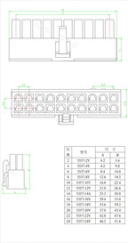 5Sets Molex Automotive Wire Connectors 5557/5569 Series 2P/4P/8P/10P/12P-24P Male Female Socket 4.2mm Plug for Electrical Wiring