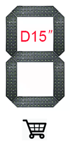 4pcs/lot 10 inch Small Size 7 Segment LED Display For Price/Time/Temperature/Score Sign Outdoor Waterproof Digital module
