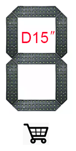 4pcs/lot 10 inch Small Size 7 Segment LED Display For Price/Time/Temperature/Score Sign Outdoor Waterproof Digital module