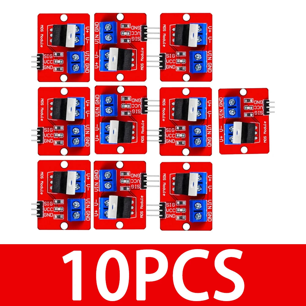 ‌IRF520 MOSFET Driver Module (1PCS/5PCS) – 0-24V Logic-Level Gate Driver for Arduino/Raspberry Pi/ARM