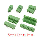 5Pair 15EDG 3.5 mm KF2EDG 3.5mm PCB Screw Terminal Block Connector Right Angle / Straight Needle Plug Pin Header Socket 2-12 Pin