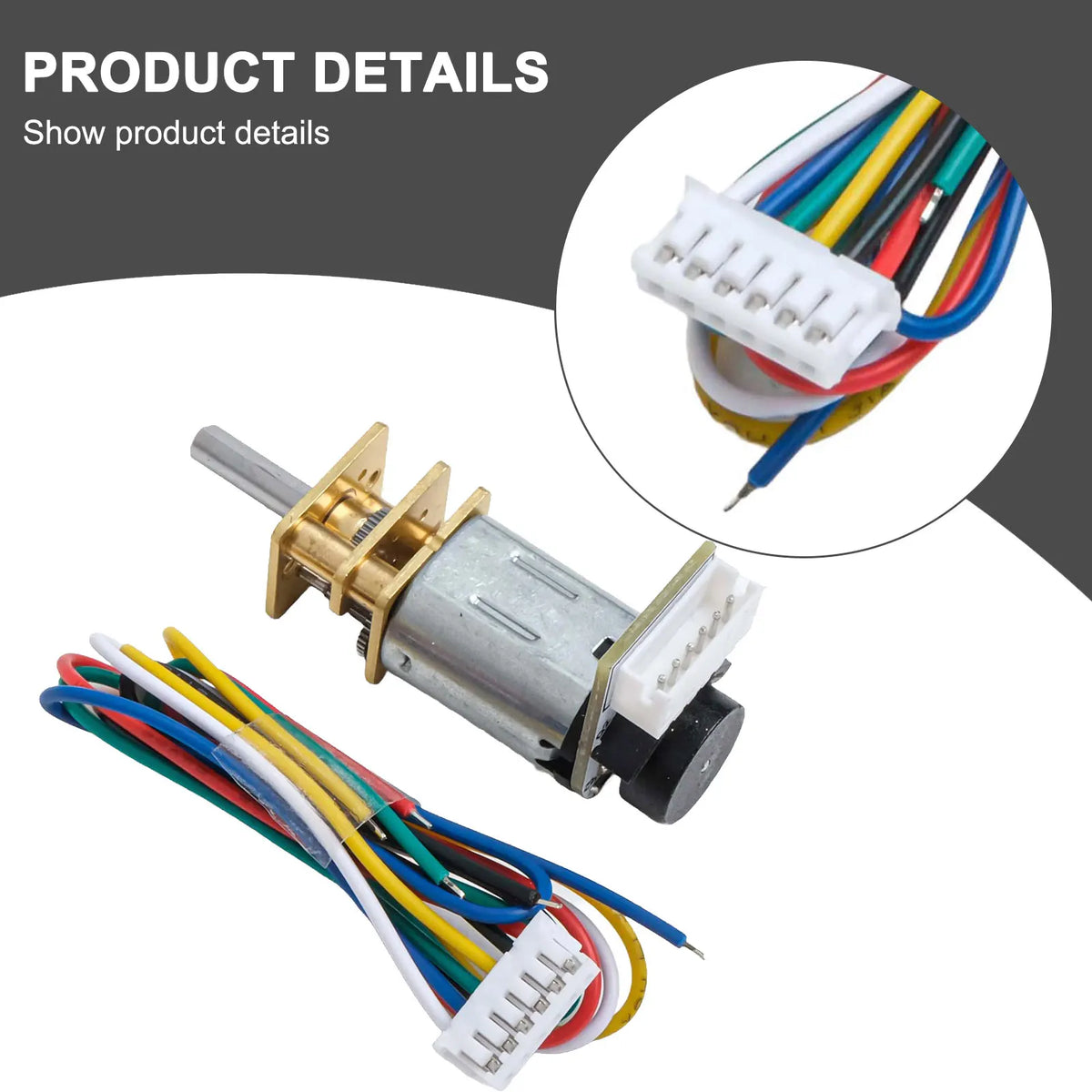 For GA12 For N20 High Torque DC Motor with Encoder Excellent Replacement Option for Robotics and Hobby Projects