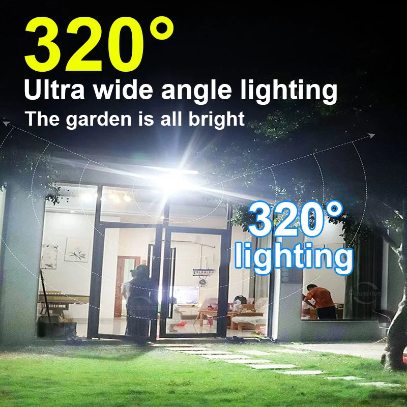 2025 NEW 43LED 60000LM Solar Outdoor Lights Wall Lamp Sunlight Motion Sensor Light Waterproof Garden Street Outdoor Solar Lamp