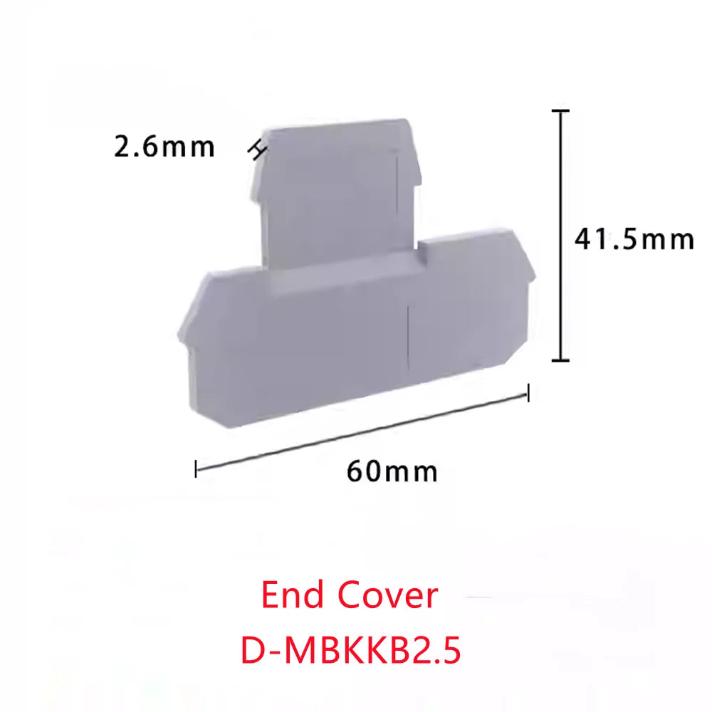 10Pcs MBKKB2.5 Double-layer Wiring Terminal Block,Universal Feed-Through Plug MBKKB-2.5 Double Level Din Rail Terminal Block