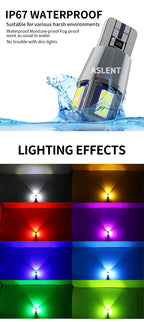 4Pcs W5W T10 LED Canbus Light Bulbs White Ice blue for Car Interior Dome Light Trunk Lamp Parking Lights Error Free 12V