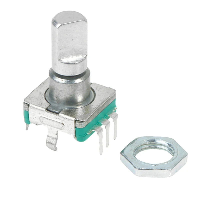 【Yb1】【Av1】【HMA73】1Pc 2026 New EC11 Thin Rotary Encoder with Switch 30 Positioning 15 Pulse 15mm Half-axis