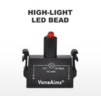 30mm LA36M Plastic Mushroom E-stop Switch Emergency Stop Push Button Switch Latching Self Locked with Red LED Light 12v 24v 220v