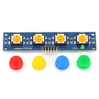 1/5/10Pcs 4Bits Independent Button Module for Single-Chip Microcontroller Raspberry-Pi Arduino