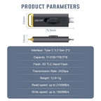 OSCOO PSSD 1TB SSD USB Flash Drive 20Gbps 3D TLC Nand Flash Type C 3.2 Gen2*2 Memory Disk Wireless Portable SSD USB Flash Drive