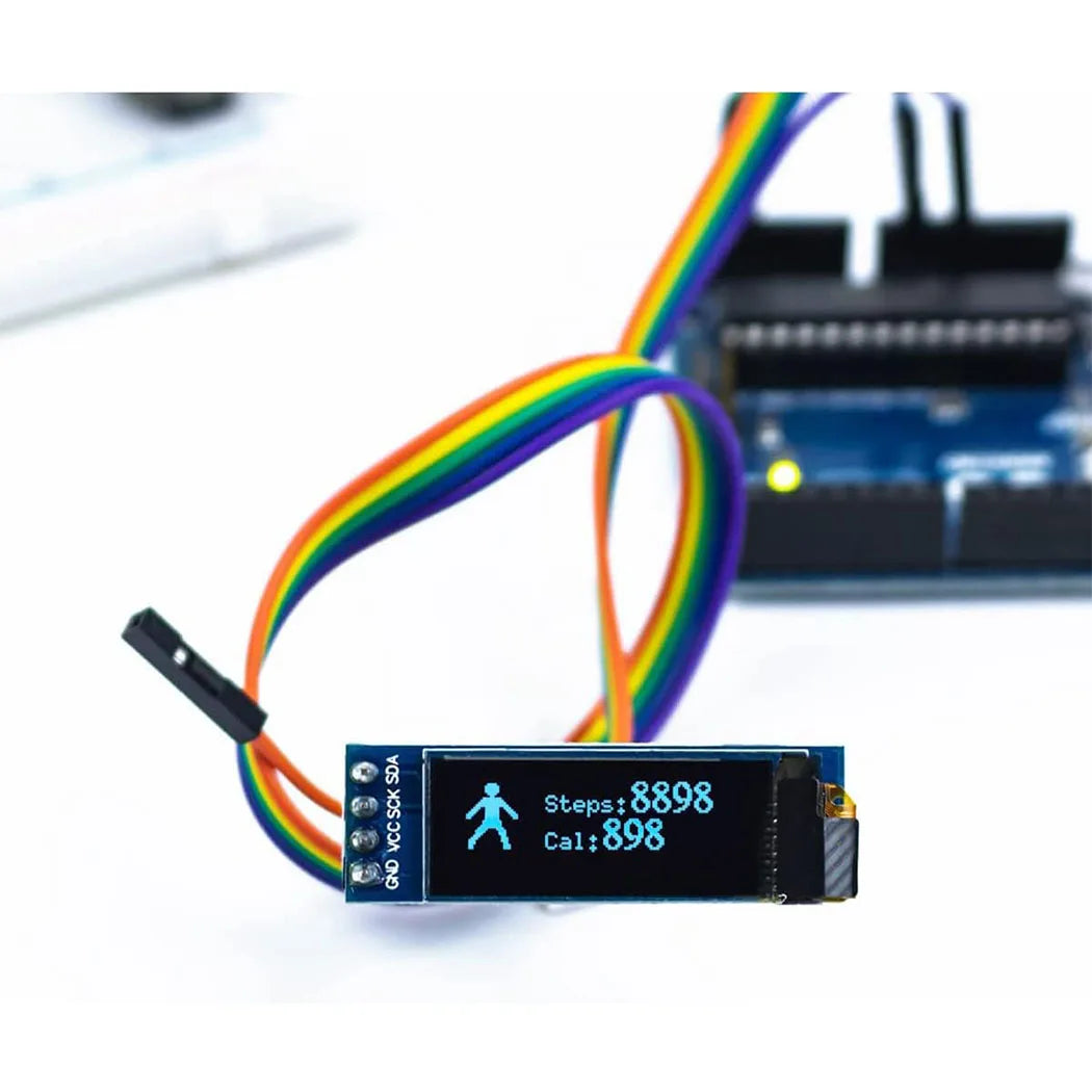 0.91 Inch OLED Display Module White/Blue OLED 128X32 LCD LED Display SSD1306 12832 0.91 IIC I2C Communicate for Arduino