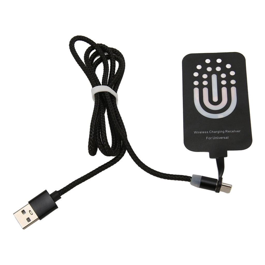 Protable Thin Wireless Charging Receiver Type C Magnetic Suction Dual Purpose Wireless Charging Receiver Wireless Charging Patch