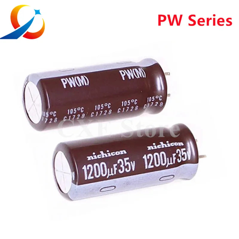 10PCS Nichicon PW Electrolytic capacitors 10V 16V 25V 35V 50V 63V 100V 10UF 22UF 47UF 100UF 220UF 470UF 820UF 1000UF 1200UF NEW