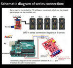 6PCS Feetech STS3215 12V 30KG High Torque Smart RC Servo TTL Serial Bus Robot Servo Motor for SO-ARM100 Teaching Robotic Project