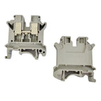 5 Pcs UK-10N DIN Rail Terminal Blocks, 10mm² Screw Clamp Connectors, Universal Feed-Through Wiring Terminals