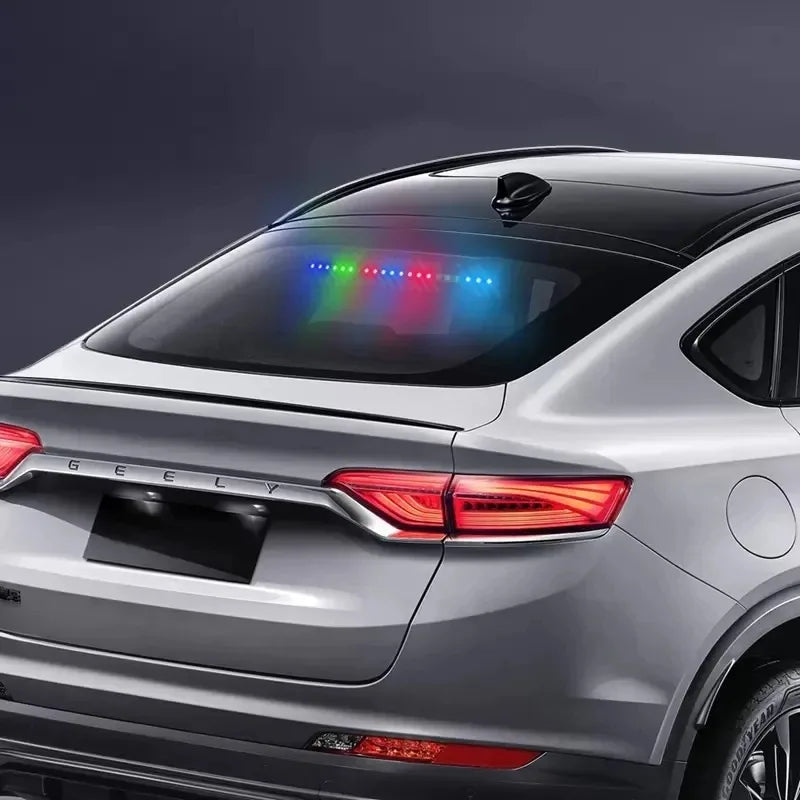 Car Emergency Light Solar RGB Car Strobe Warning Lights Multifunction Decoration Anti-Collision Night Driving Safety Lamp