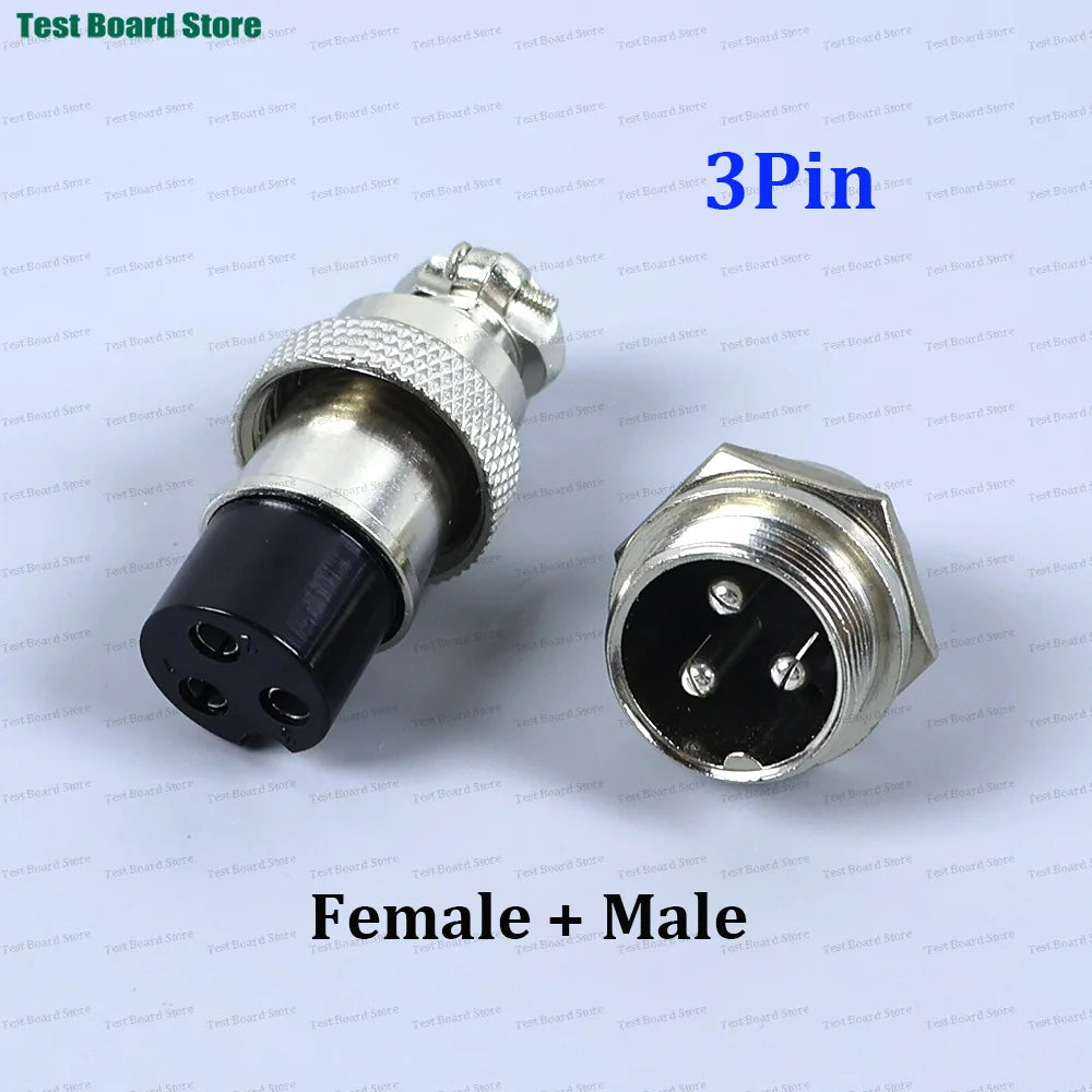 1/2/5Set GX20 Aviation Connector 2 3 4 5 6 7 8 9 10 12Pin Docking Aviation Male Female Plug Socket Waterproof Circular Connector