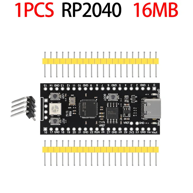 Official Raspberry Pi Pico Board RP2040 Dual-Core 264KB ARM Low-Power Microcomputers High-Performance Cortex-M0+ Processor