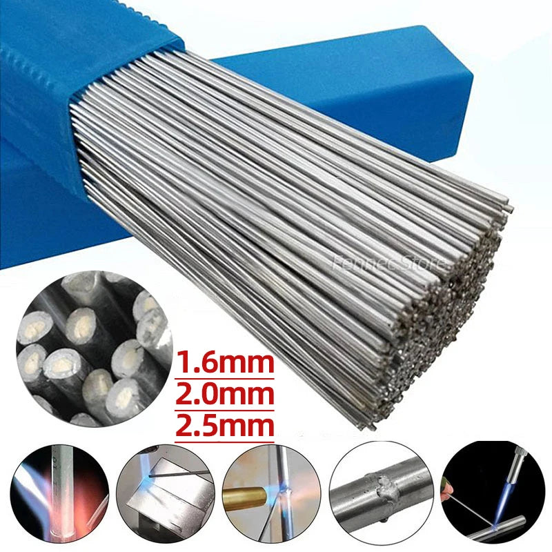 50pcs Universal Solder Wire 1.6/2.0/2.5mm Steel Aluminum Copper Iron Metal Low Temperature Welding Wire Fusible Without Powder