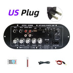 Woopker D350W HIFI Bass Power Amplifier 100W Bluetooth/USB/TF/FM Amplifier board Dual Mic AD/DC Digital Amplifier Board for home