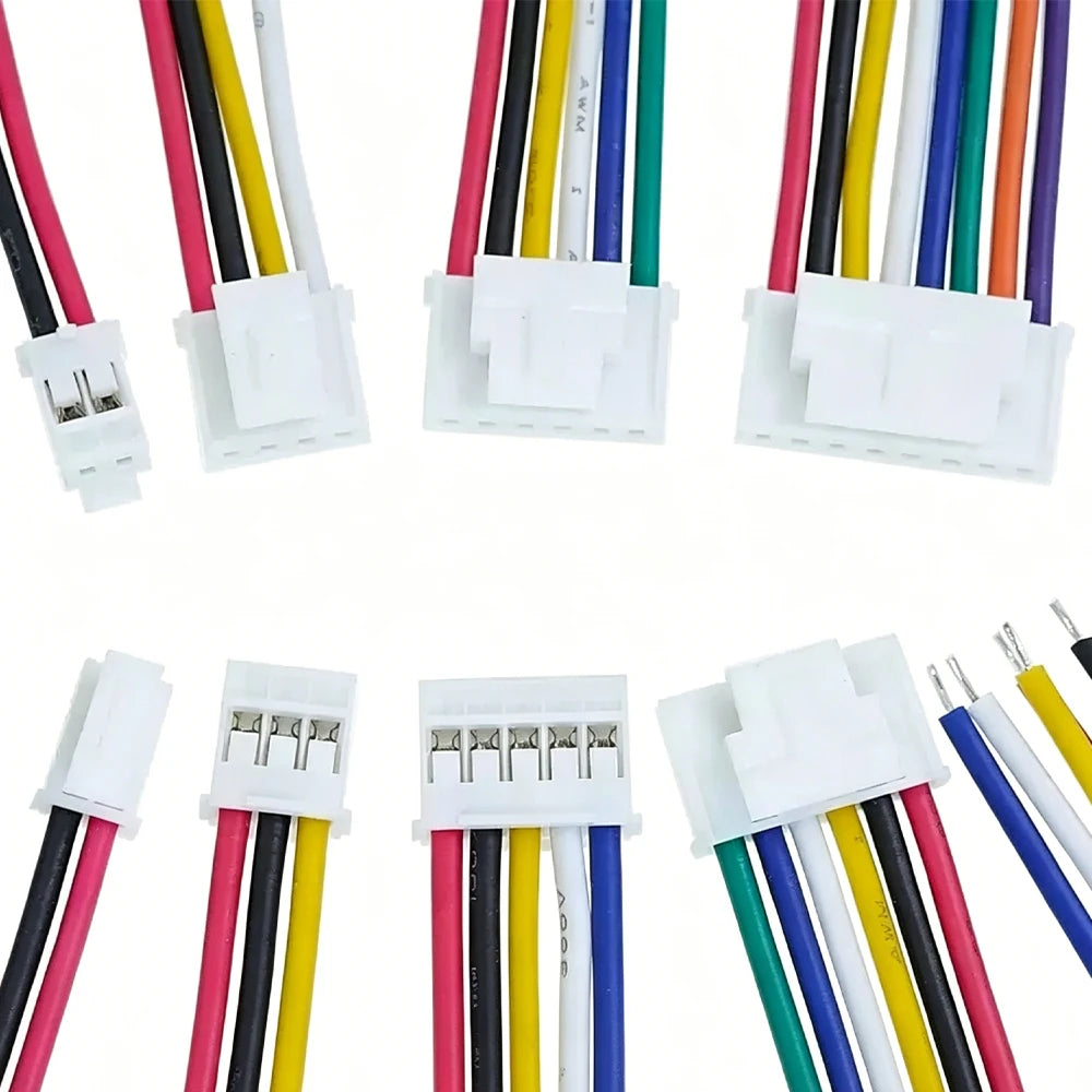 5pcs 10/15/20cm HY2.0mm Single/Double Same/Reverse Cable Connector Electronic Terminal Wire WT Buckle 26AWG 2/3/4/5/6/7/8/9/10P