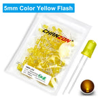 100Pcs 3mm 5mm Led Diode Flashing White Red Green Blue Yellow RGB Fast Slow Flash Diffused Clear Color Changing Light Emitting