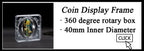 10Pcs Clear Collection Coin Holder Capsule with Display Stand and Gasket 17/20/25/27/30/33/38/40mm Coins Storage Organizer Box