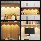 LED Cabinet Light USB Rechargeable Motion Sensor Dimmable LED Night Lamp For Kitchen Wardrobe Closet Home Lighting 20/30/40/50CM