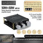 TPA3116D2 50W+50W Bluetooth 5.0 Subwoofer Amplifier Board 2.0 Channel High Power Audio Stereo AUX USB Bass CAR AMP t50l t50h