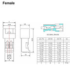10PCS 1.25mm Male Female Silicone Wire Soft High Temperature Resistance 2-6pin Air Docking Plug Terminal Connetor 26AWG