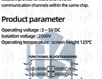 1~10PCS Magnetic Isolator Board Module Replace Optocouplers CJMCU-1201 ADUM1201 Isolator ADUM1201ARZ SOIC SPI Interface